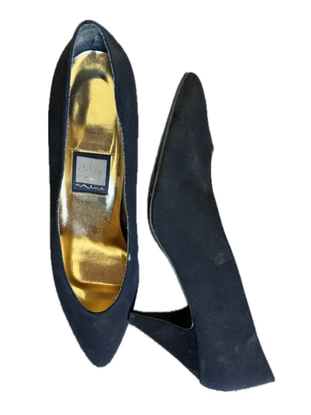 Nina Black Pumps Heels Classy Simple Timeless Sz 9.5 M